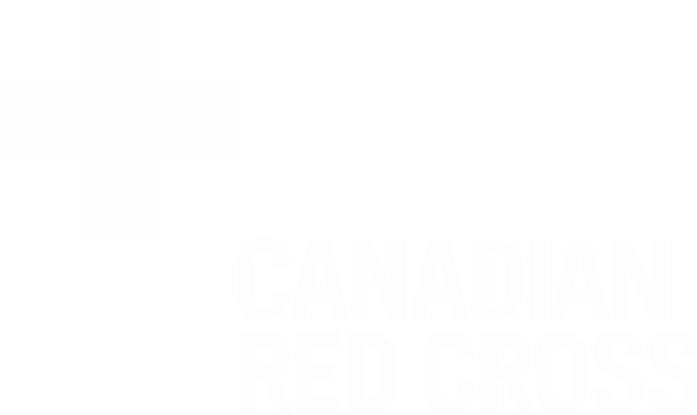Canadian Red Cross Logo In White