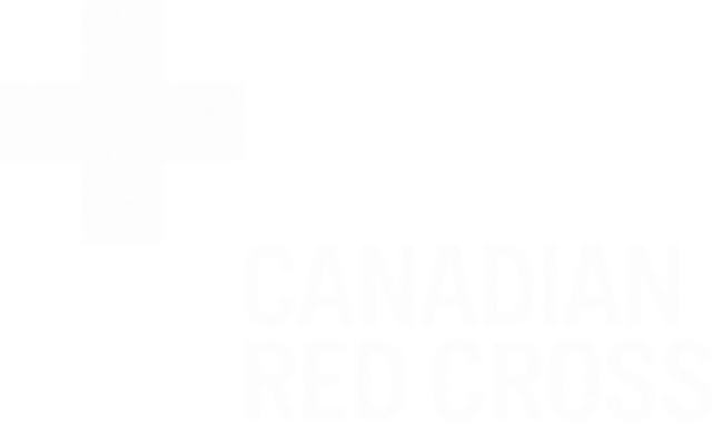 Canadian Red Cross Logo In White