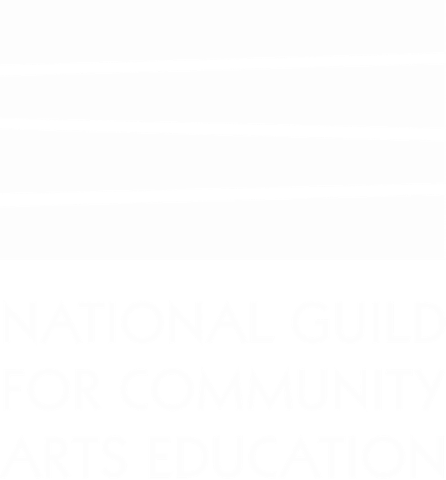 National Guild for Community Arts logo in White