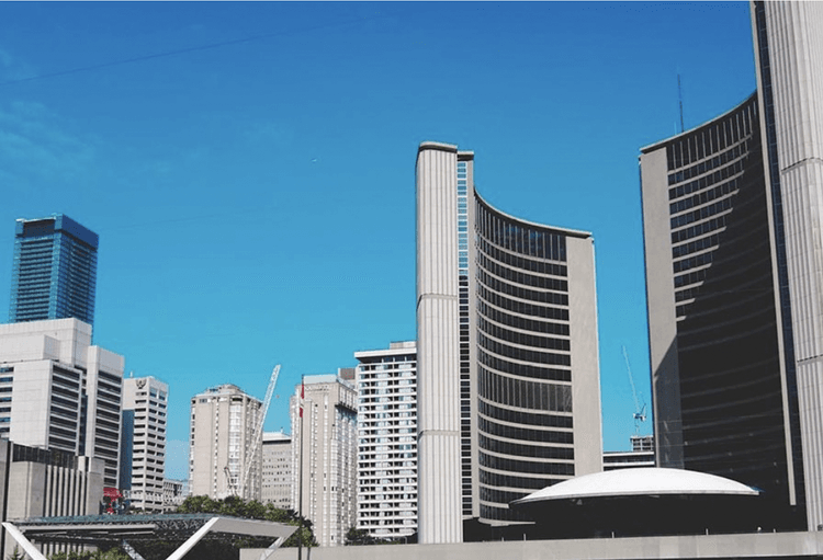 The Toronto skyline.