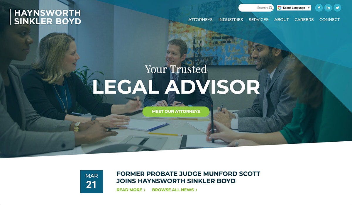 Haynsworth Sinkler Boyd Desktop Meet Our Attorneys Page