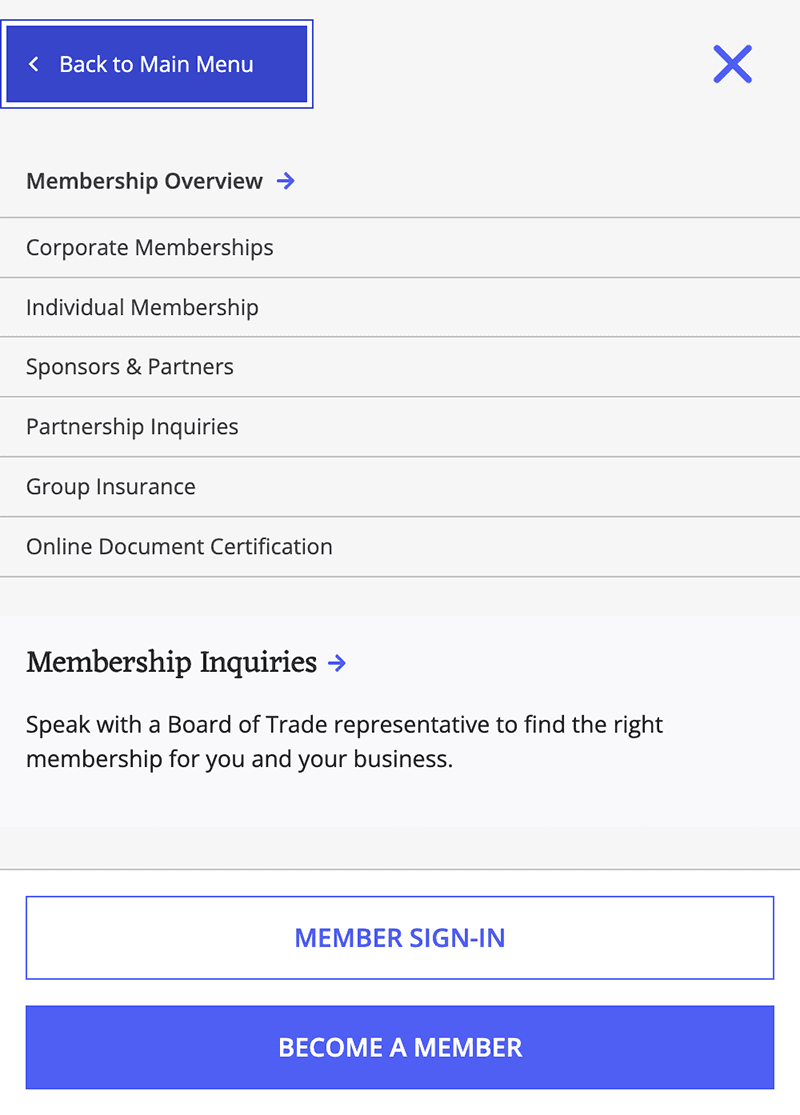 TRBOT homepage on mobile.